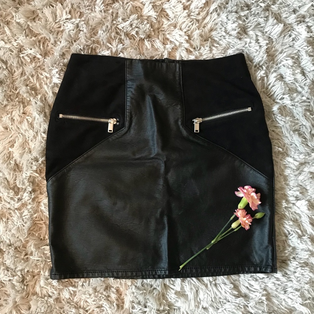Black pencil skirt